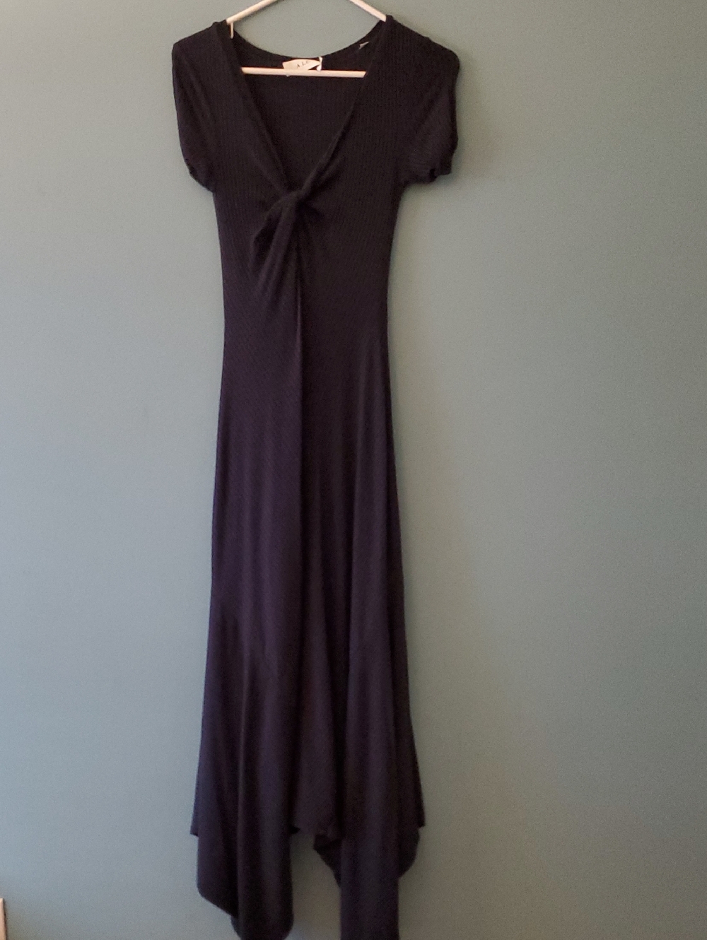 ALC Navy Twist-Front V-Neck Maxi Dress - Women's